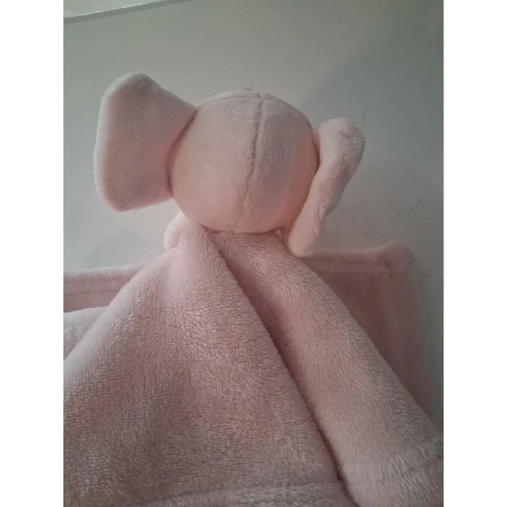 TAHARI Pink Elephant Plush Lovey Soft Baby Security Blanket 12